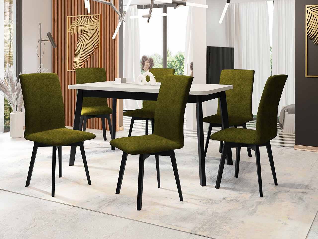 Dining set Victorville 323 (Black)