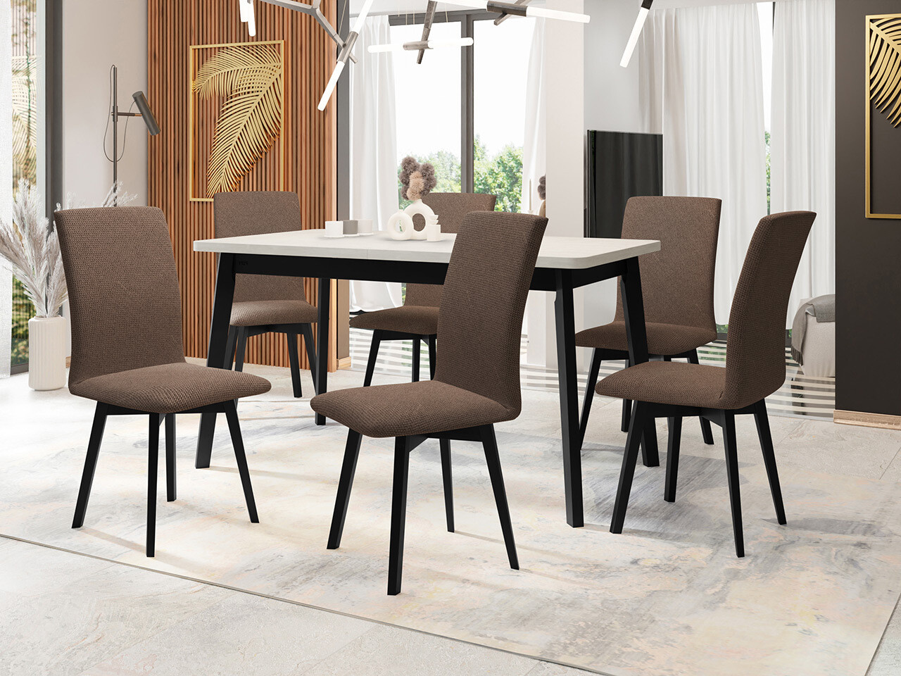 Dining set Victorville 323 (Black)