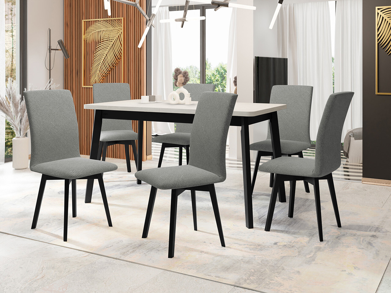 Dining set Victorville 323 (Black)