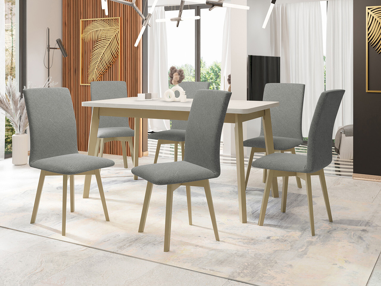 Dining set Victorville 323 (Sonoma oak)