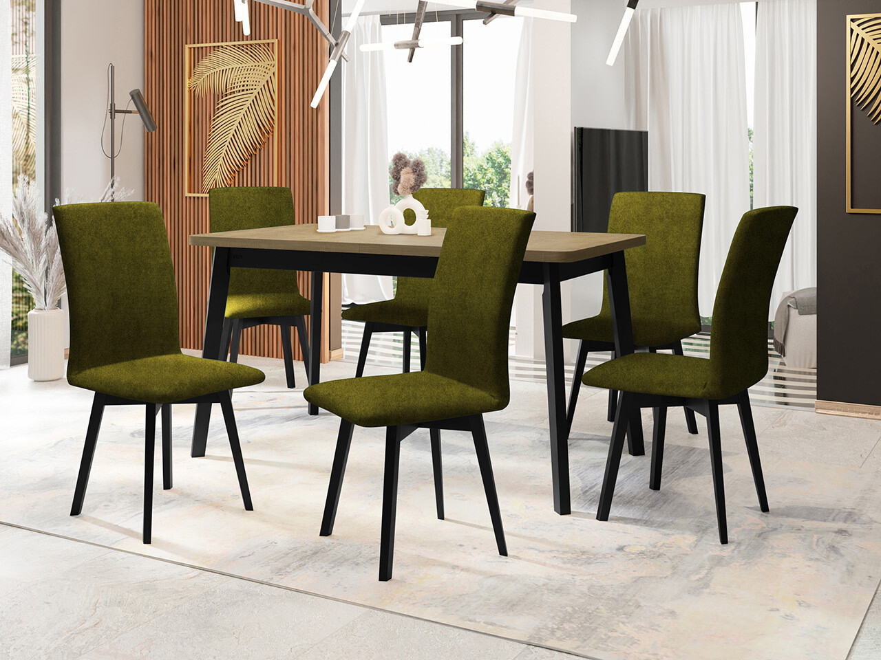Dining set Victorville 325 (Black)