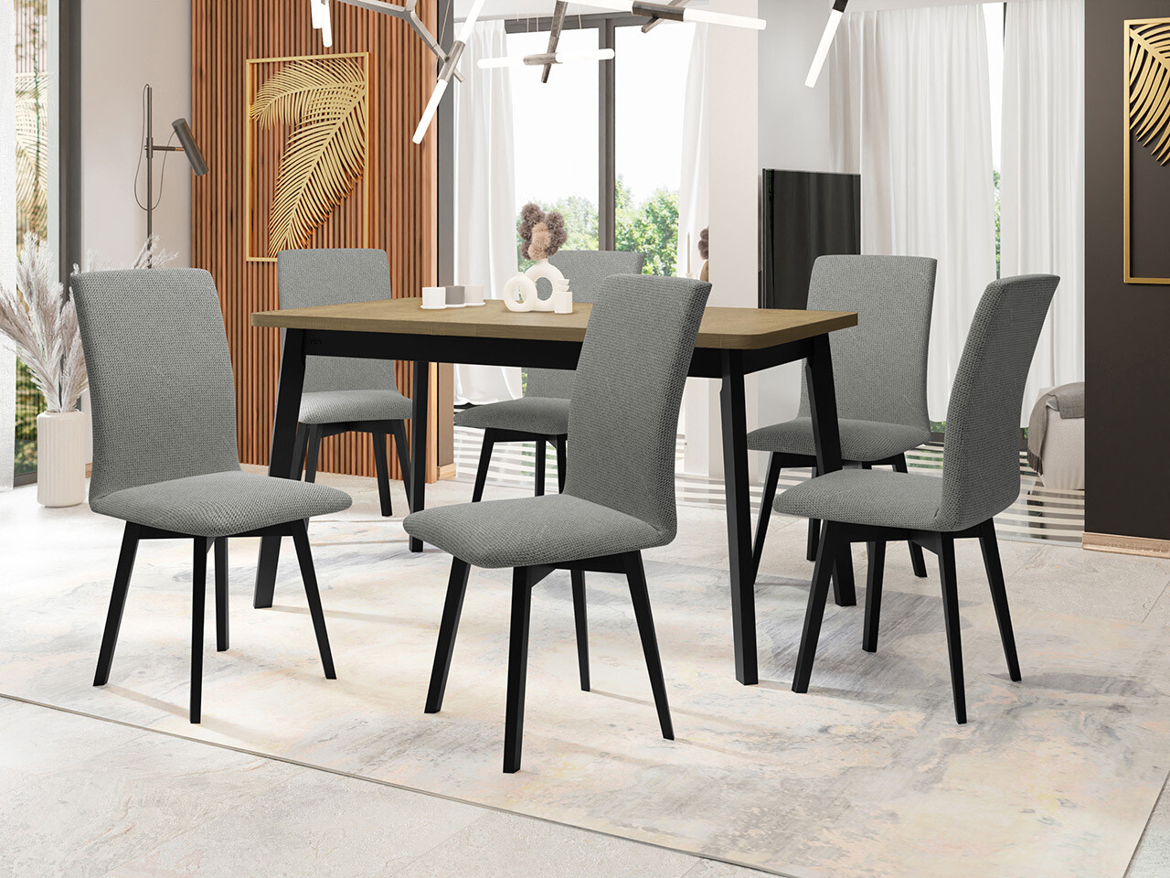 Dining set Victorville 325 (Black)