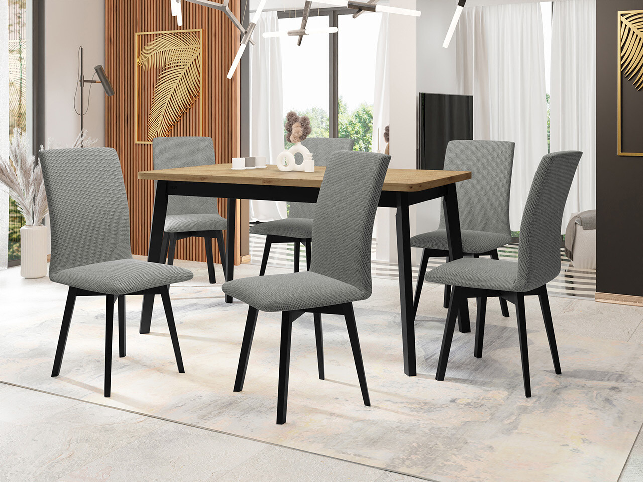 Dining set Victorville 326 (Black)