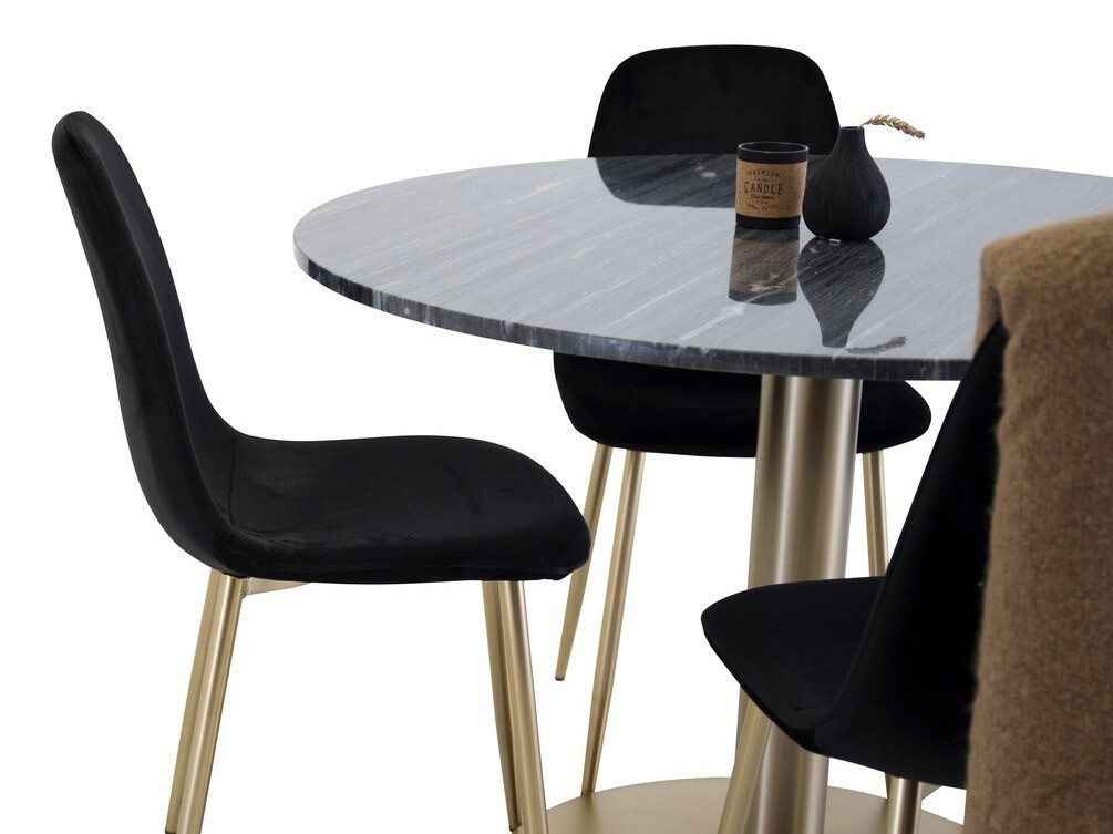 Dining set Dallas 1220 (Black + Golden)