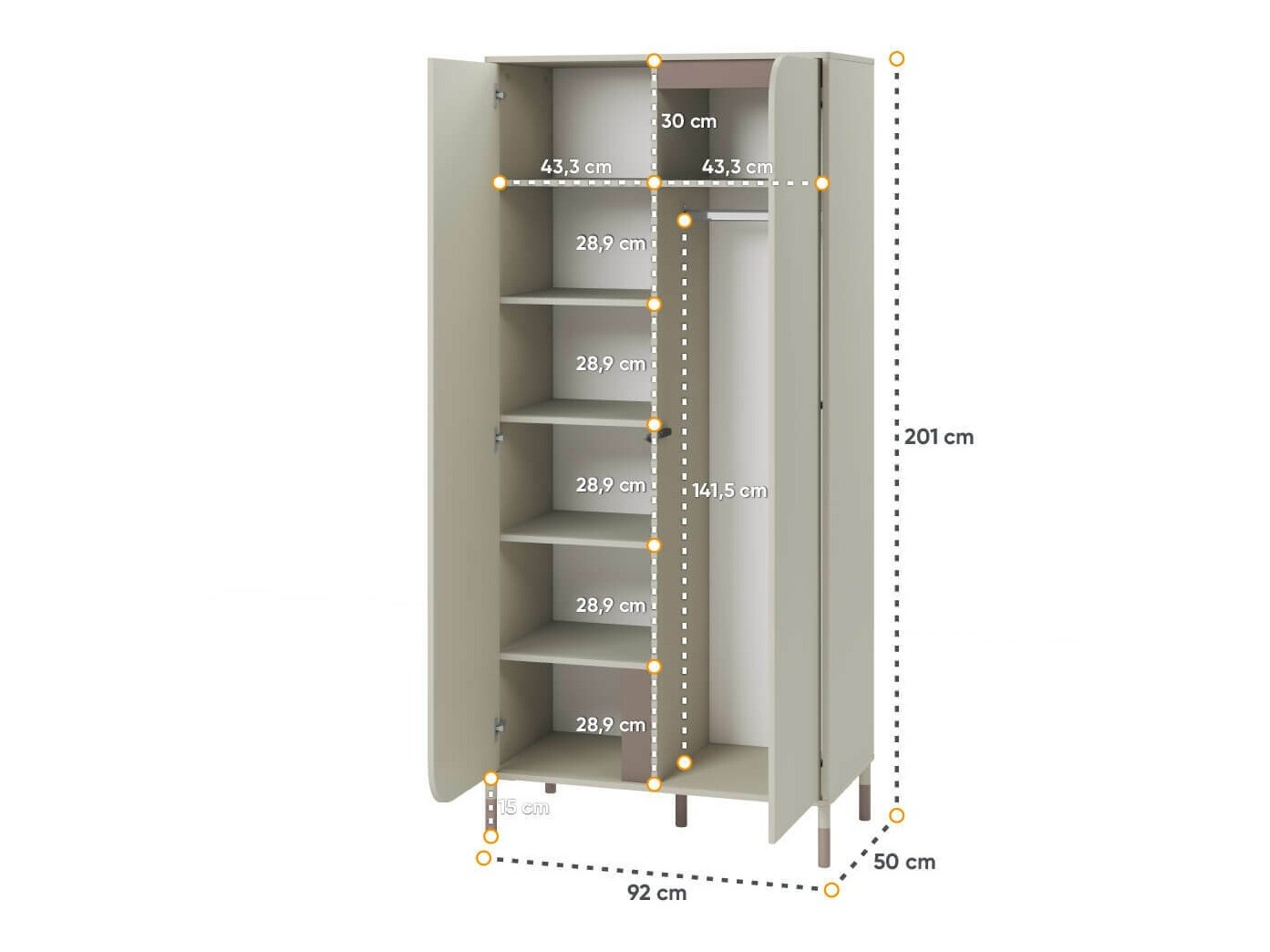 Wardrobe Lomsono 110