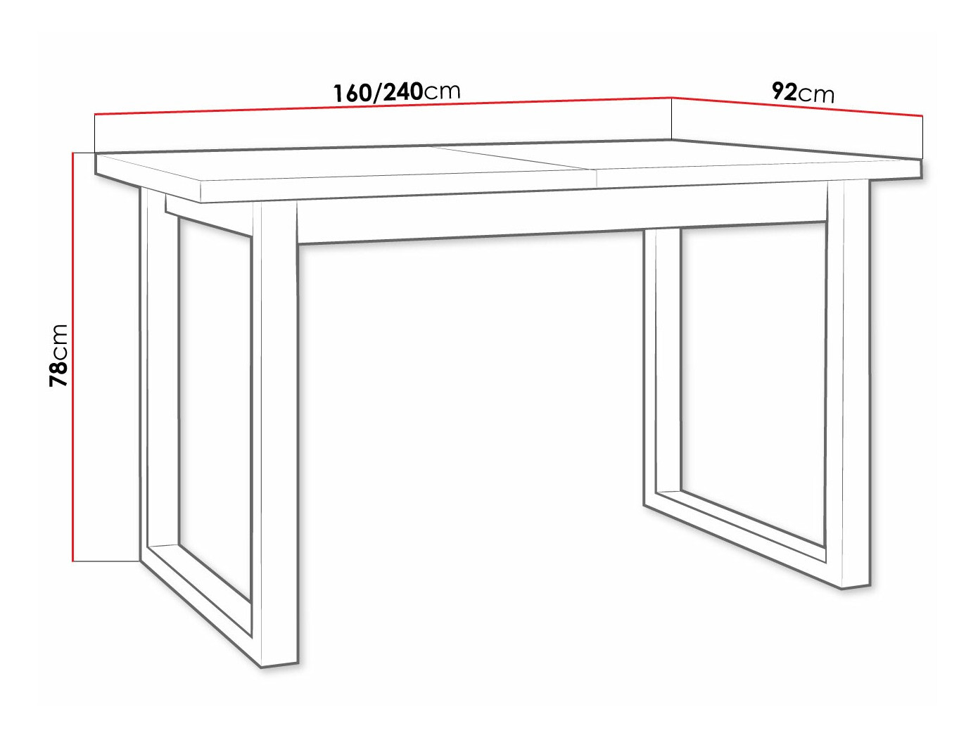 Table Victorville 327 (White)