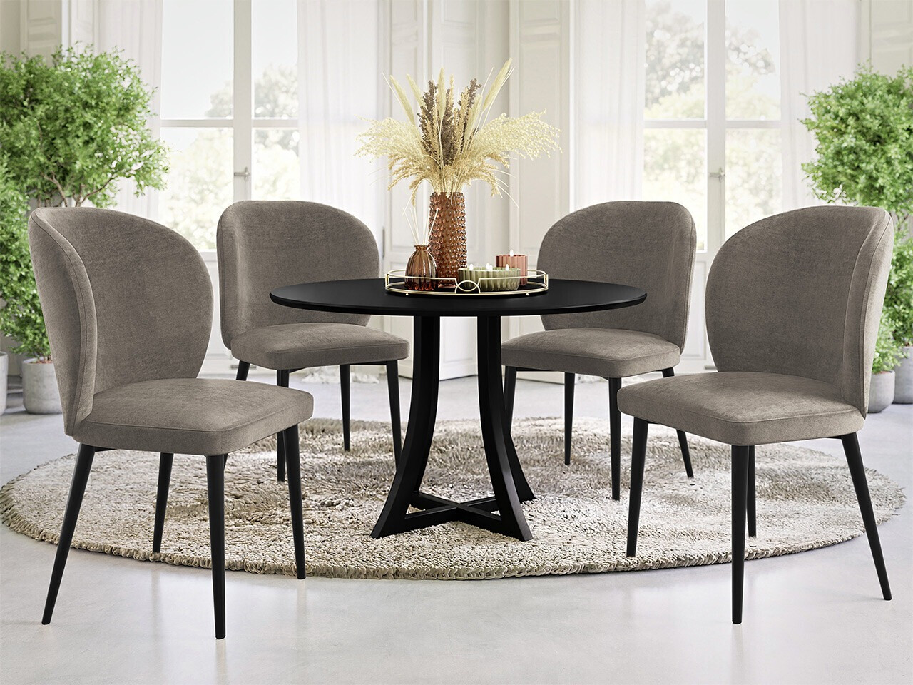 Chair Jackson 104 (Black + Magic Velvet 2209)