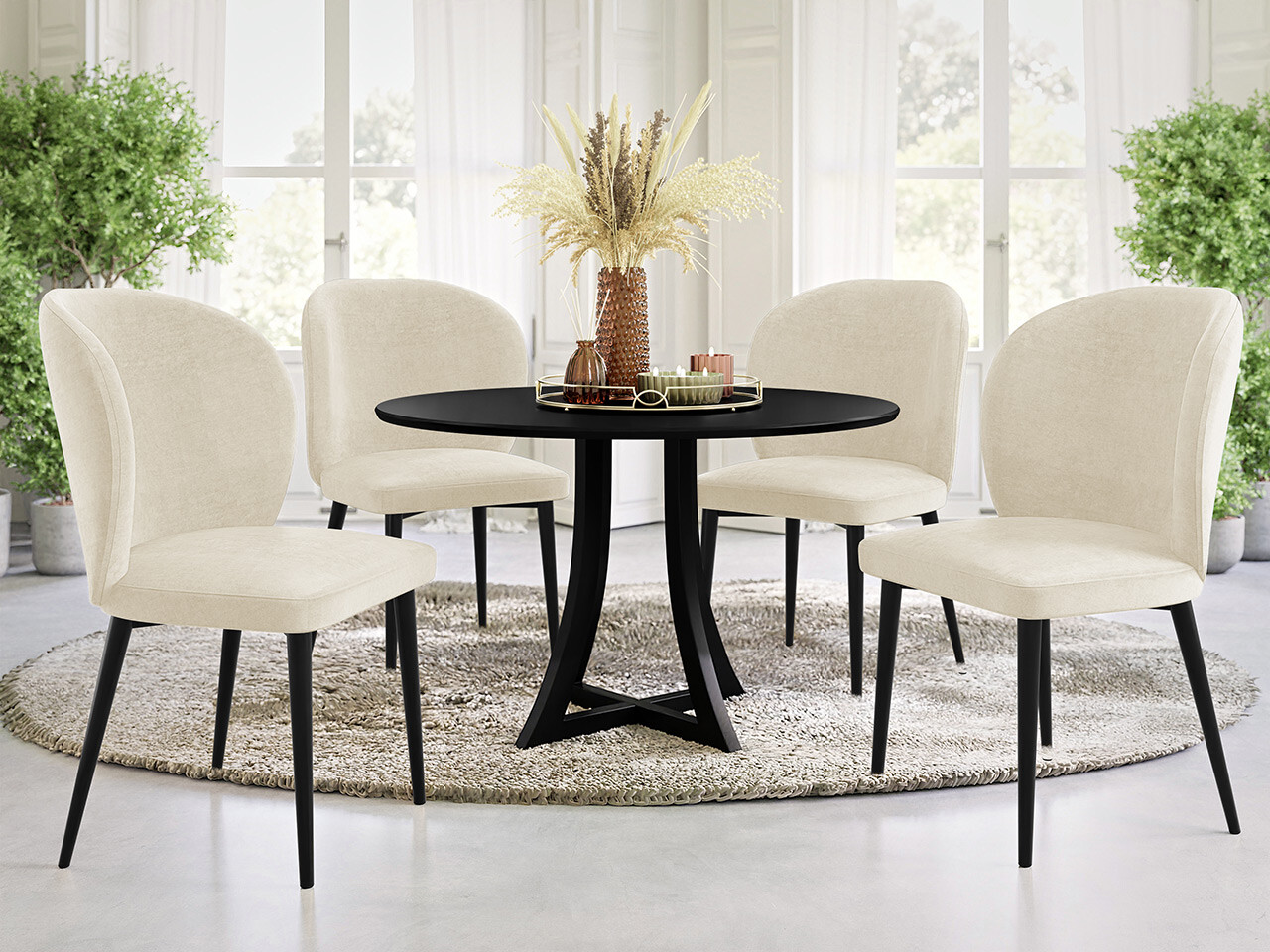 Chair Jackson 104 (Black + Magic Velvet 2250)