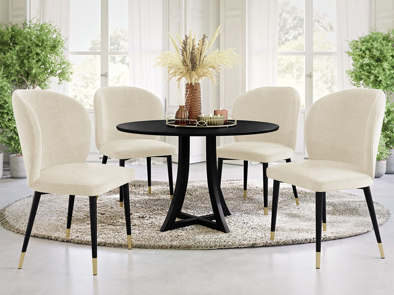 Chair Jackson 104 (Black + Magic Velvet 2250)
