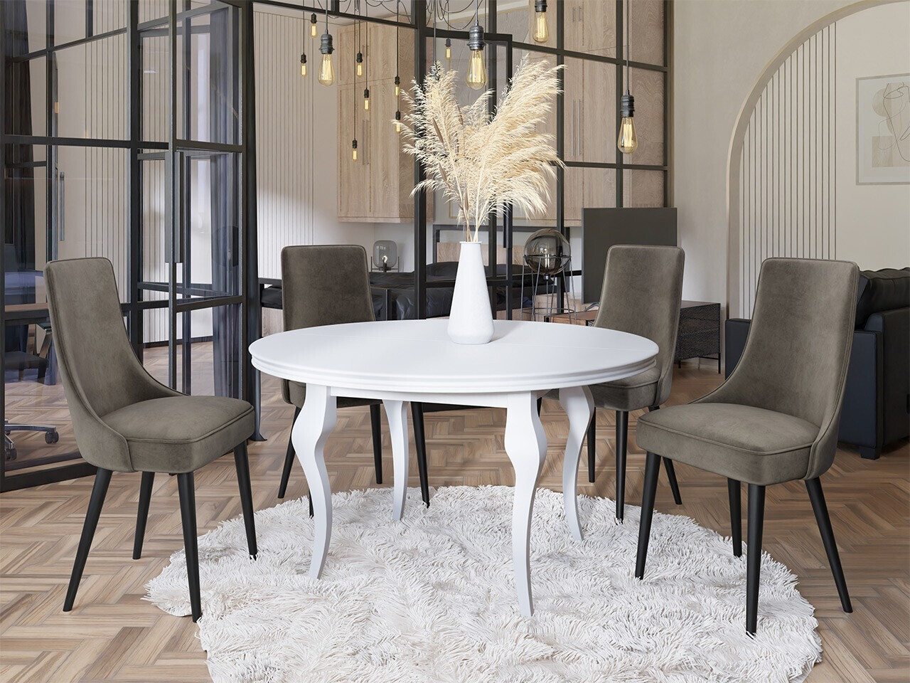 Chair Jackson 107 (Black + Magic Velvet 2209)