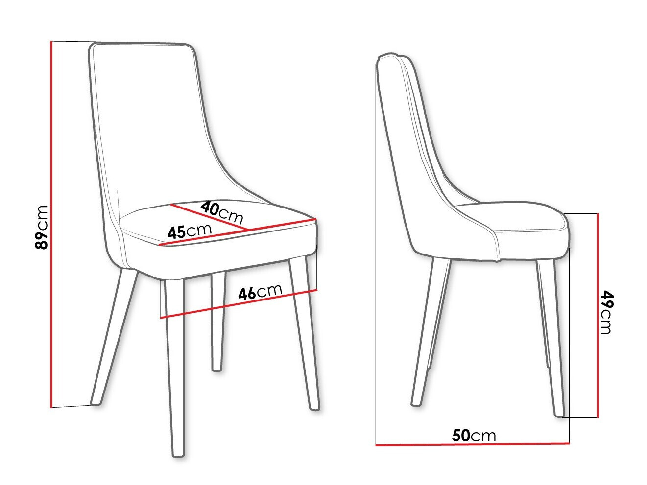 Chair Jackson 107 (Black + Magic Velvet 2209)