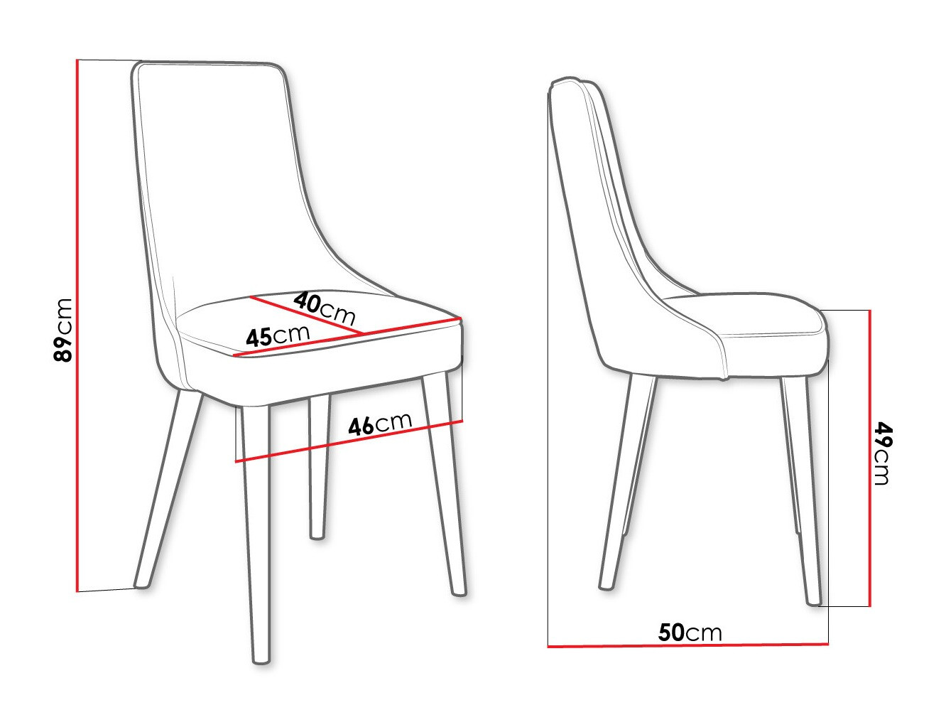 Chair Jackson 107 (Black + Magic Velvet 2240)