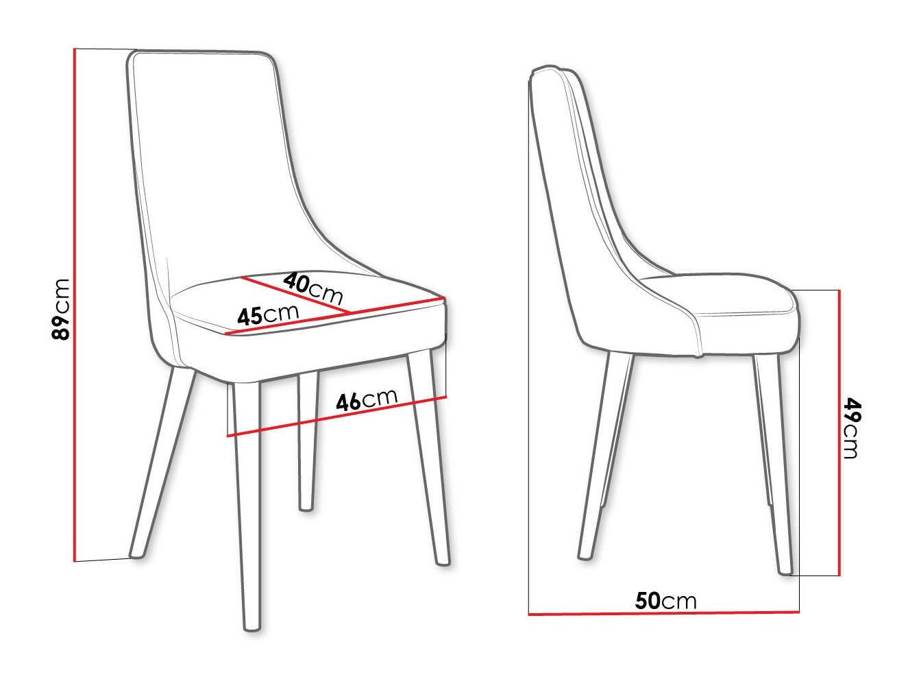 Chair Jackson 107 (Black + Magic Velvet 2250)