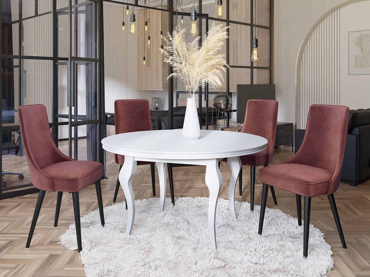 Chair Jackson 107 (Black + Magic Velvet 2258)