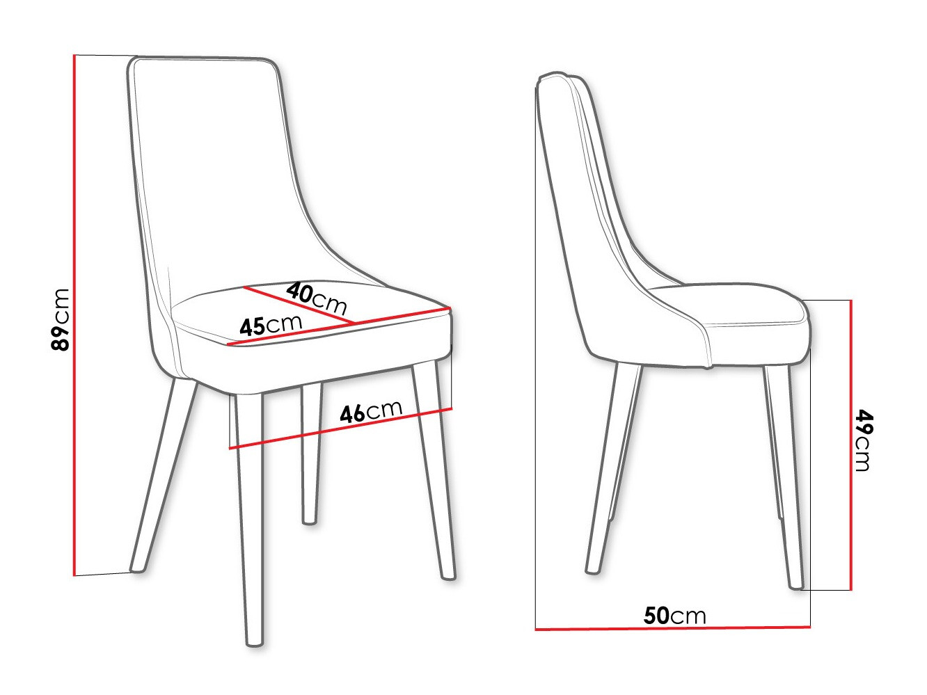 Chair Jackson 107 (Black + Magic Velvet 2258)