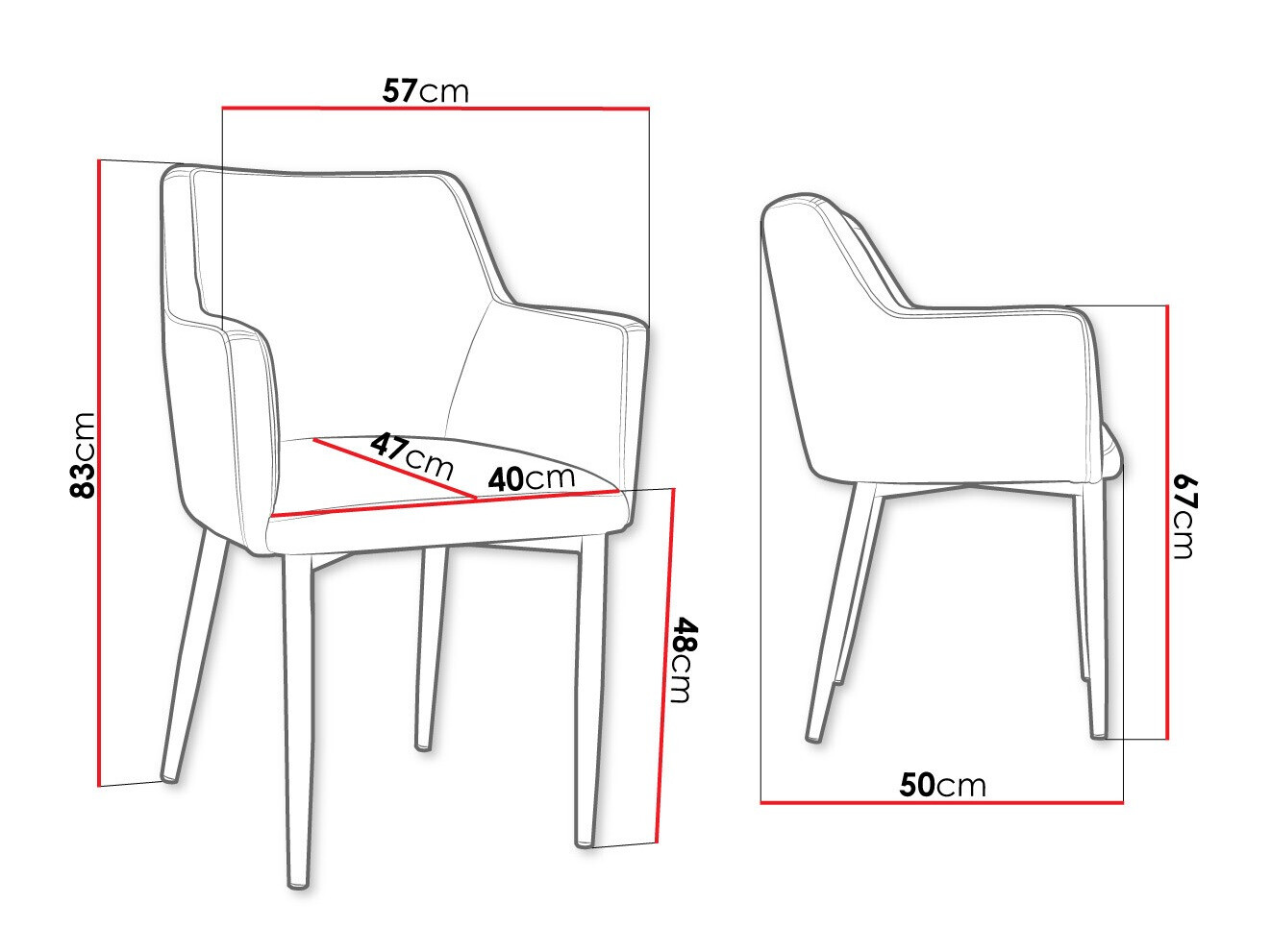Chair Jackson 108 (Black + Magic Velvet 2240)