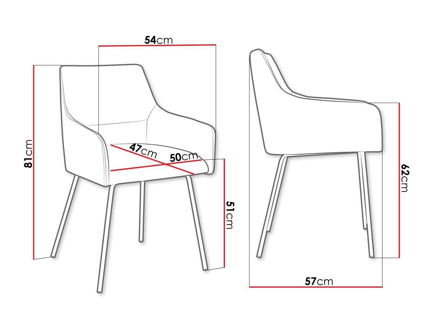 Chair Jackson 109 (Magic Velvet 2209)