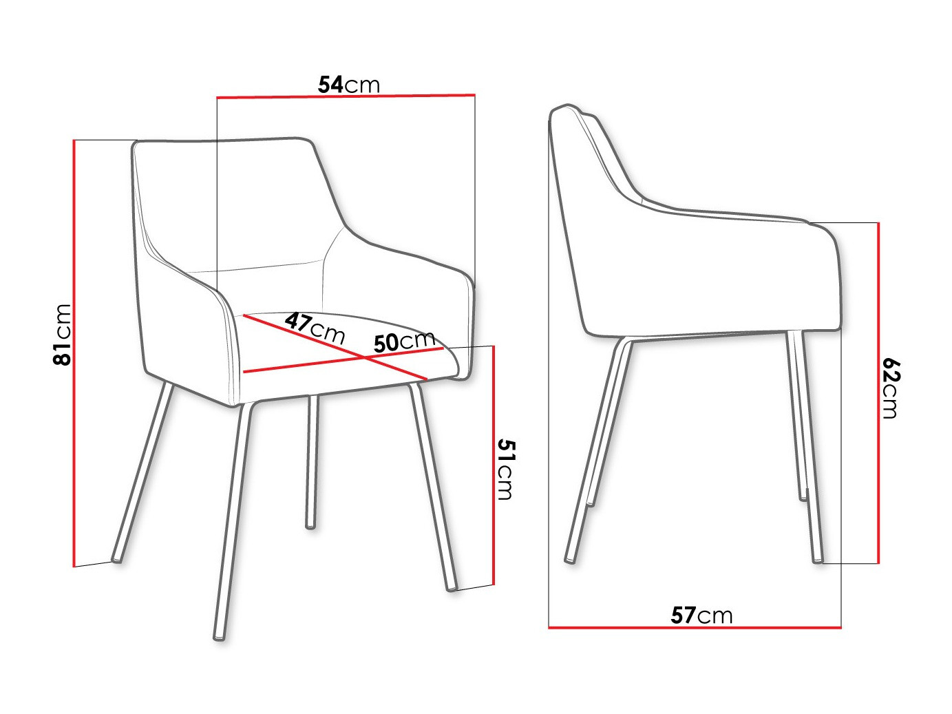 Chair Jackson 109 (Magic Velvet 2219)