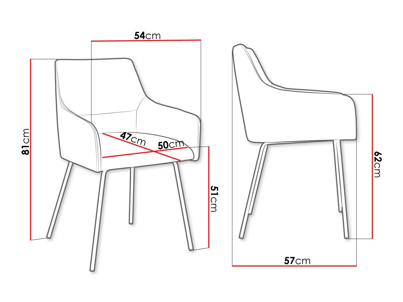 Chair Jackson 109 (Magic Velvet 2258)