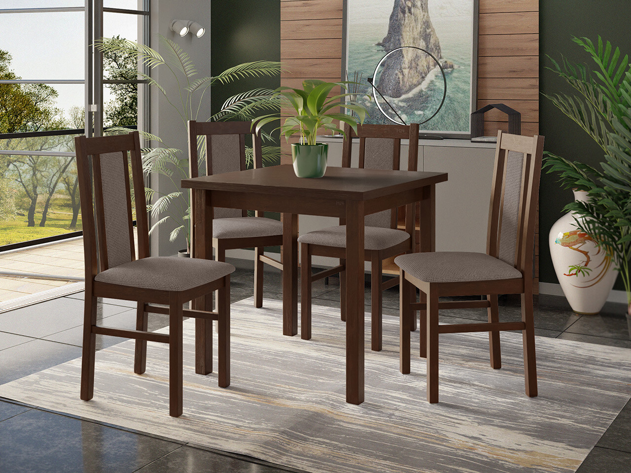 Dining set Victorville 310 (Nut)