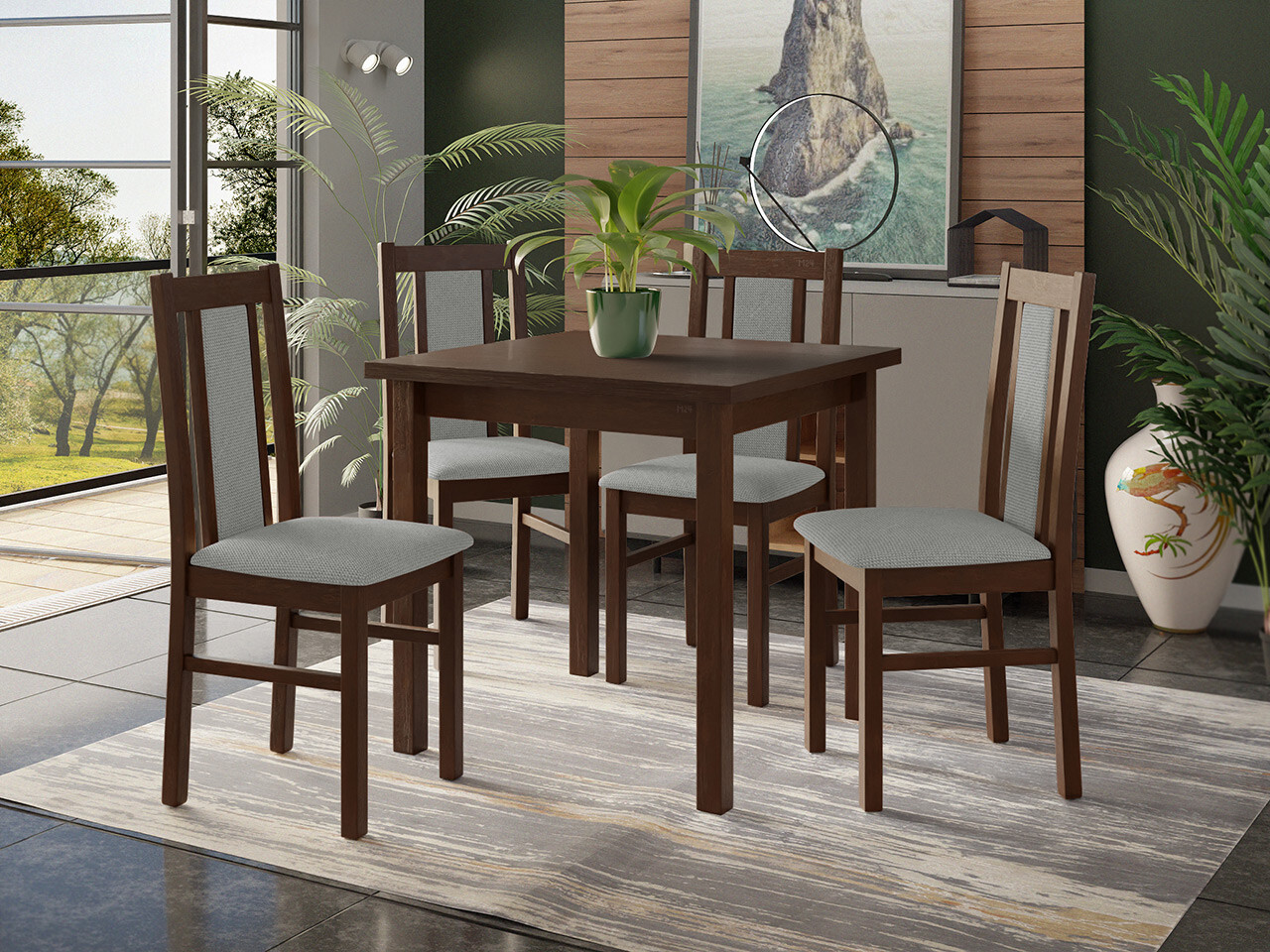 Dining set Victorville 310 (Nut)