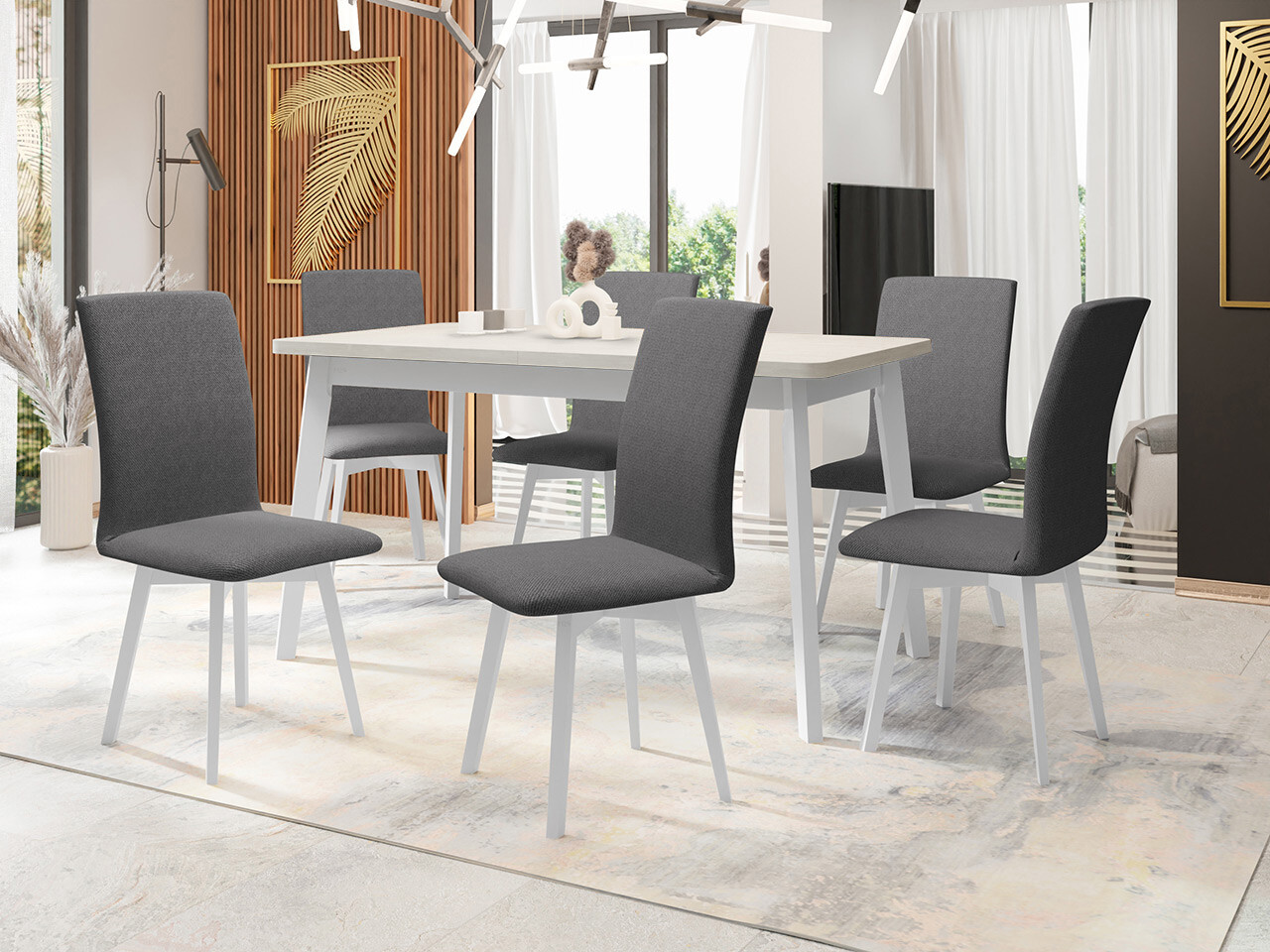 Dining set Victorville 335 (White)