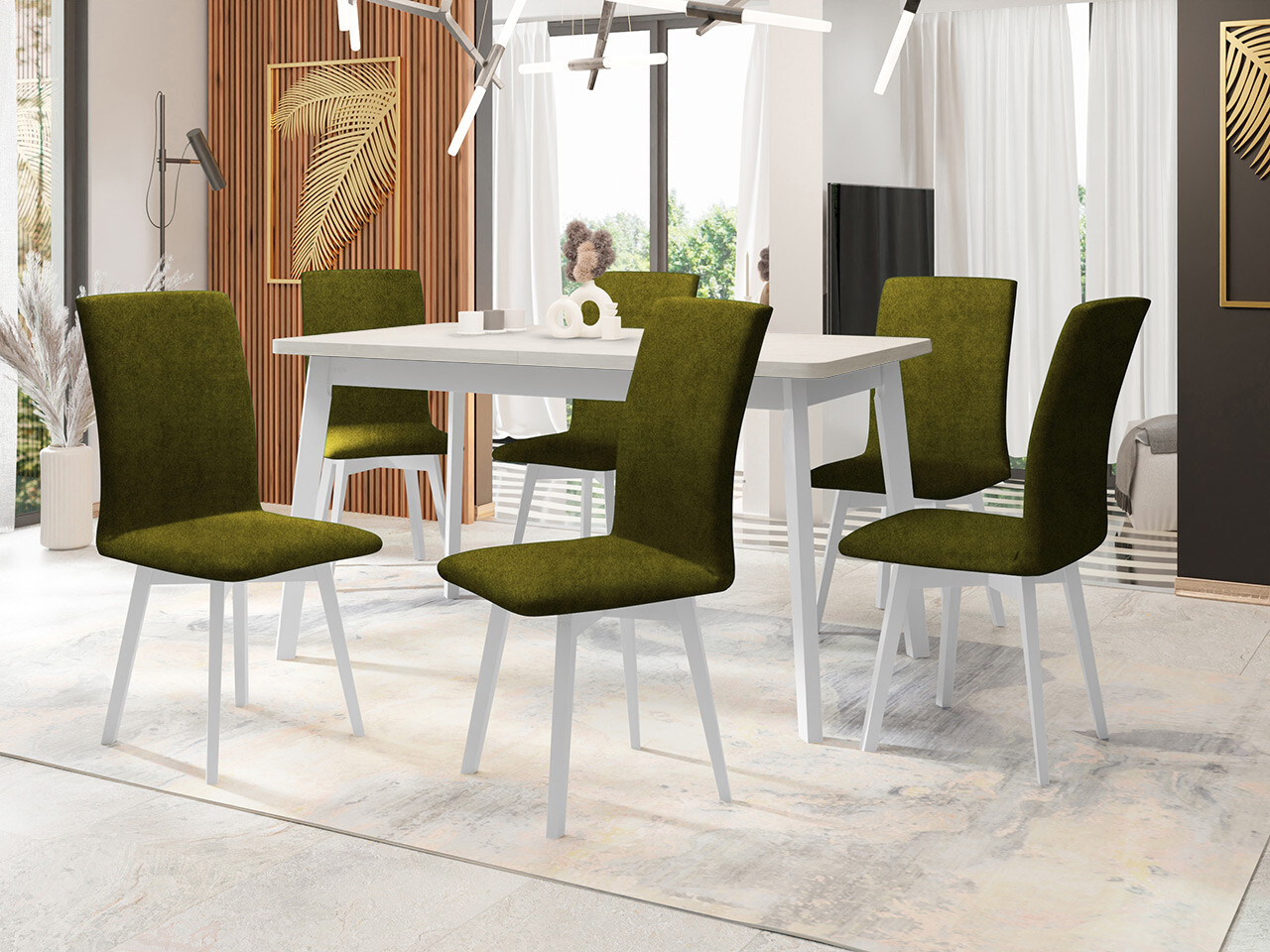 Dining set Victorville 335 (White)