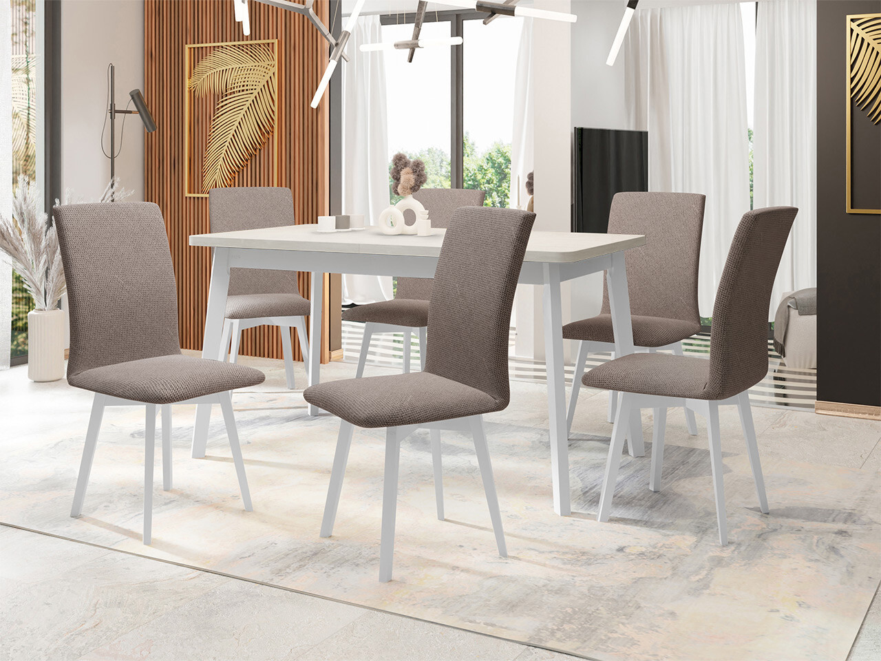Dining set Victorville 335 (White)