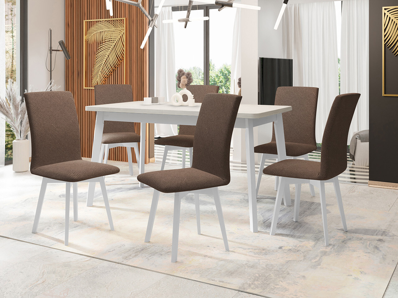 Dining set Victorville 335 (White)