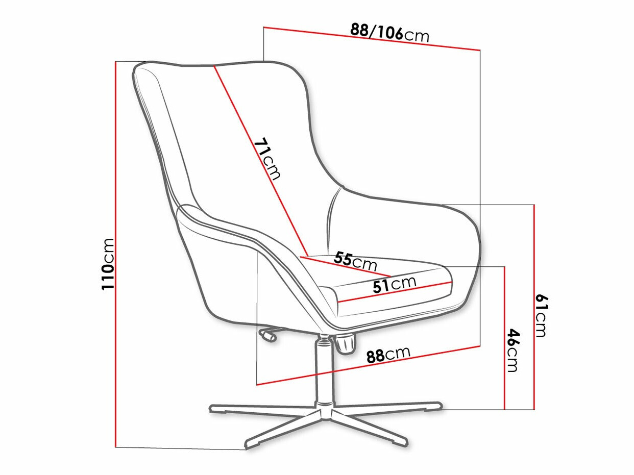 Armchair Kingston 136 (Velluto 33 + Velluto 20)