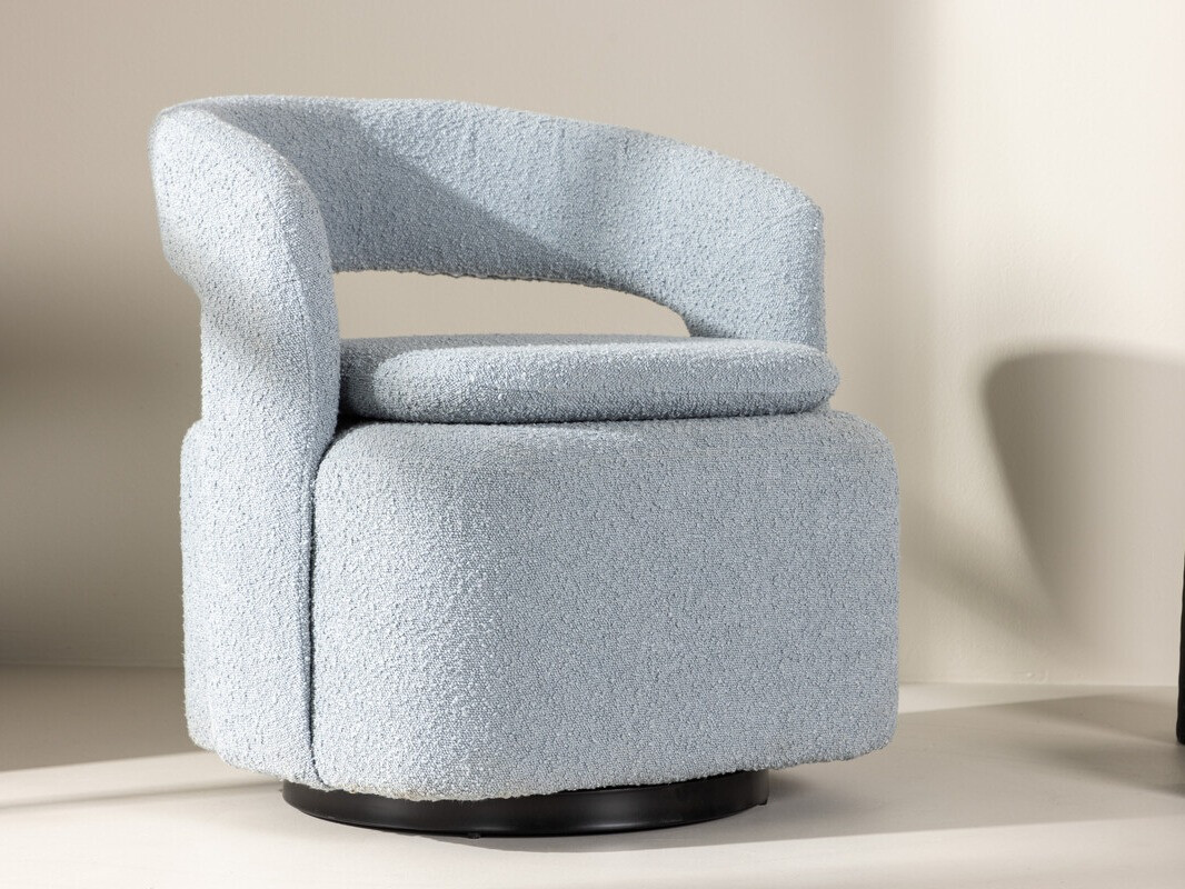 Armchair Dallas 3170 (Light blue + Black)