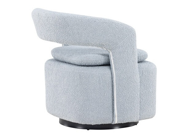 Armchair Dallas 3170 (Light blue + Black)