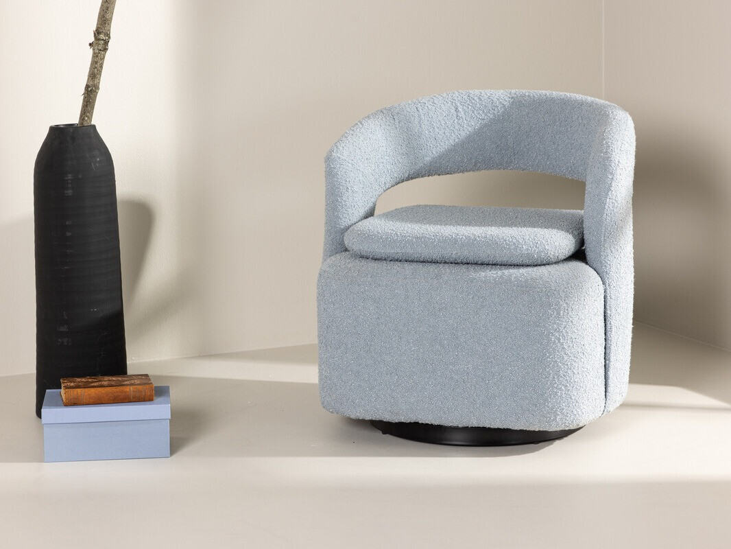 Armchair Dallas 3170 (Light blue + Black)