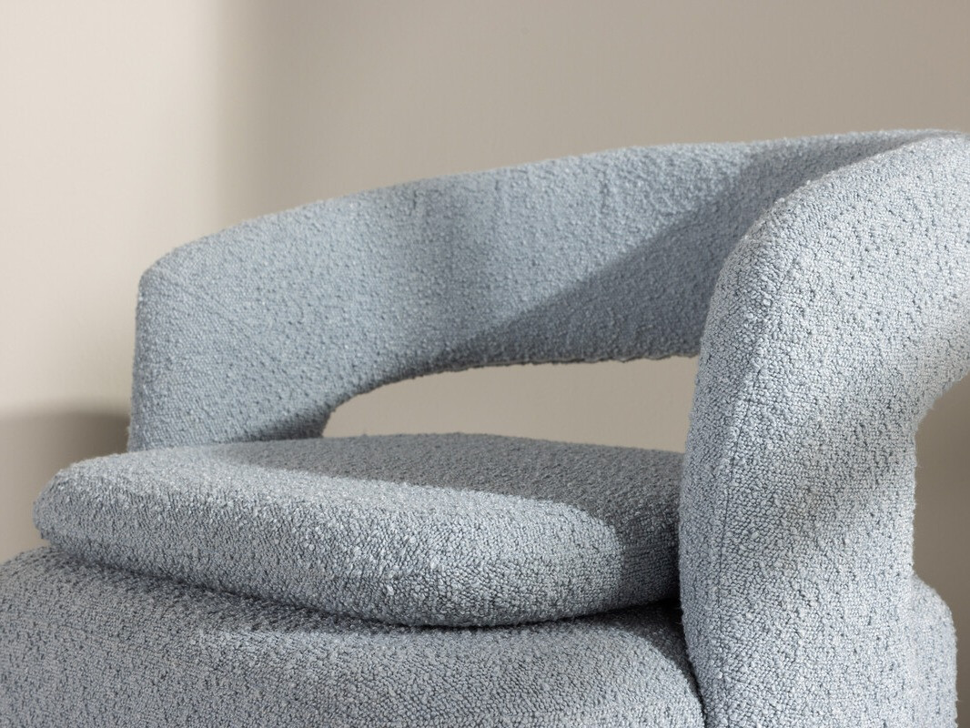 Armchair Dallas 3170 (Light blue + Black)