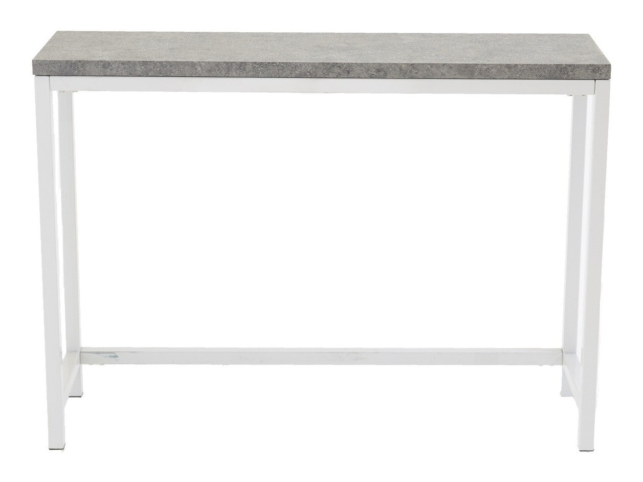Console table Dallas 2468 (White + Concrete)