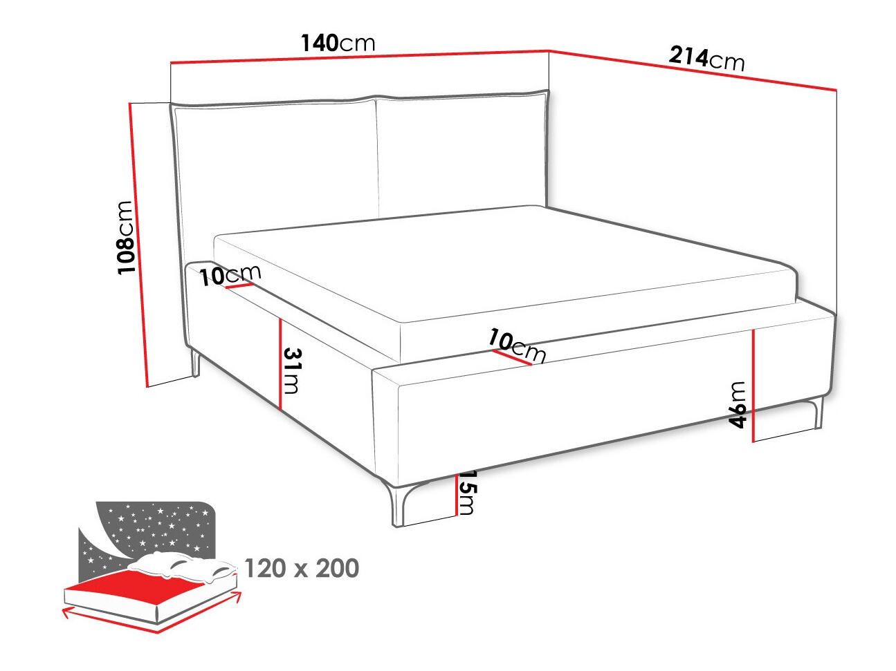 Bed Clovis 113 (Poso 02)