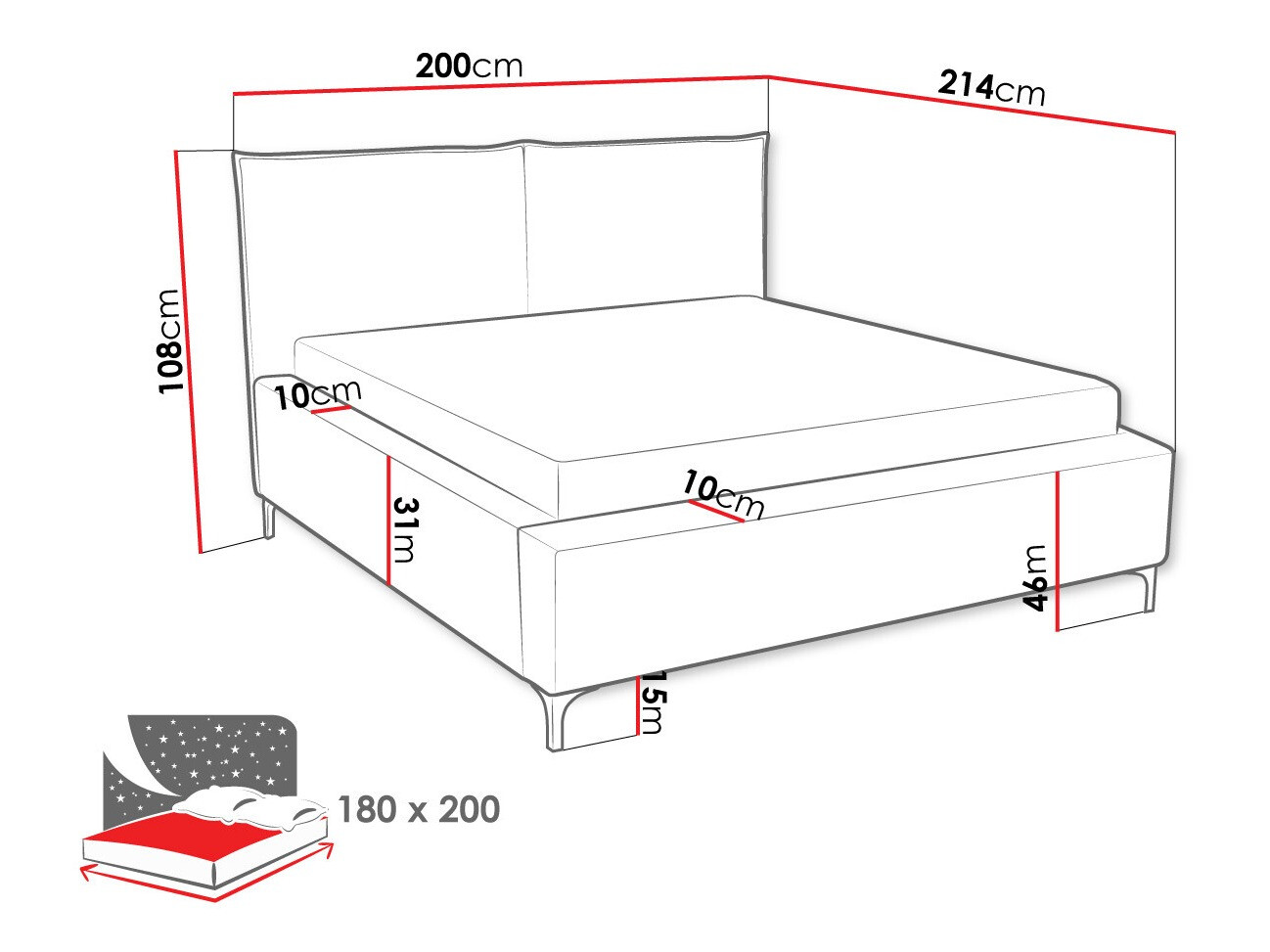 Bed Clovis 113 (Poso 02)