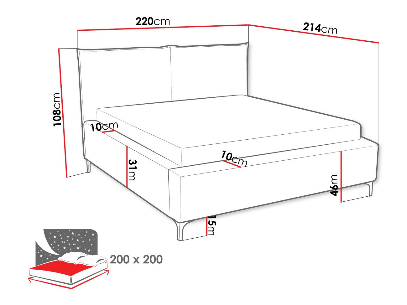 Bed Clovis 113 (Poso 02)