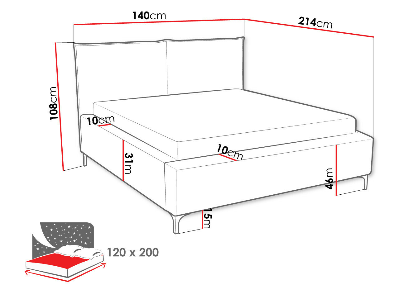 Bed Clovis 113 (Poso 34)