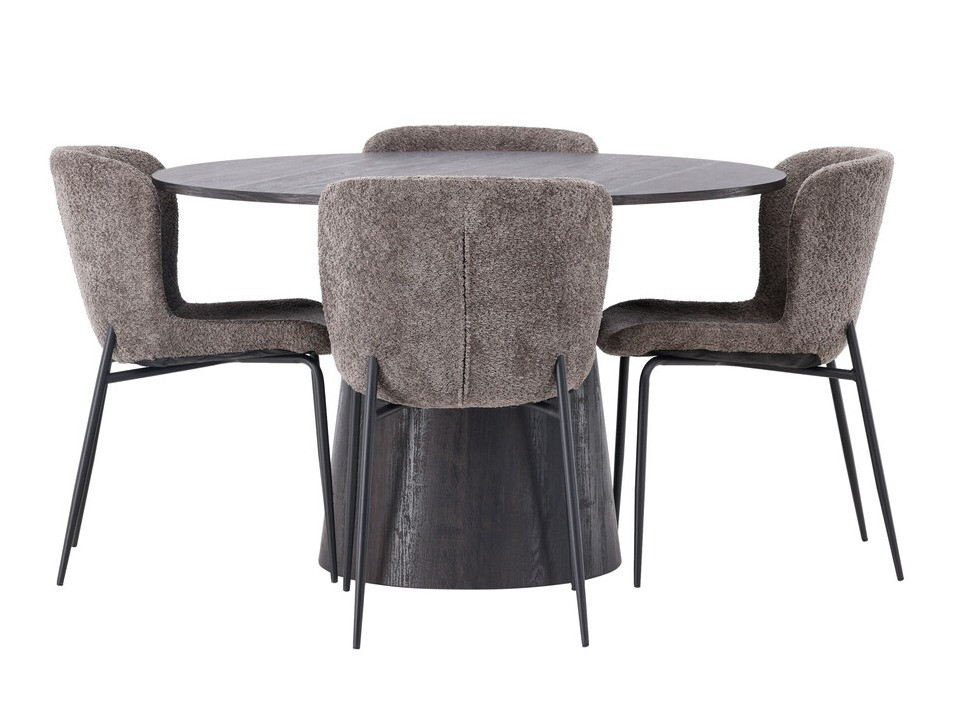 Dining set Dallas 4257 (Brown + Black)