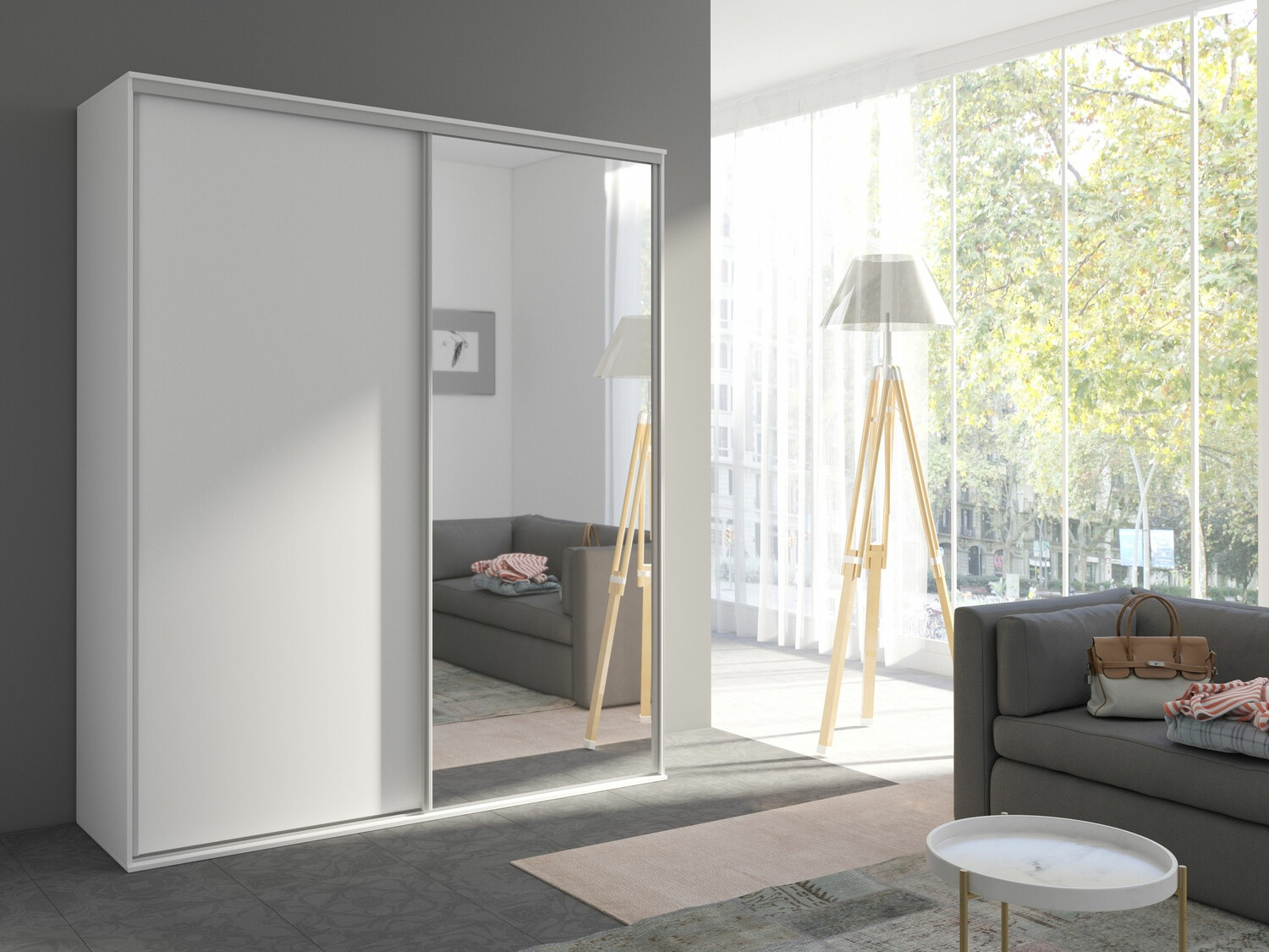 Wardrobe Murrieta 180 (White)