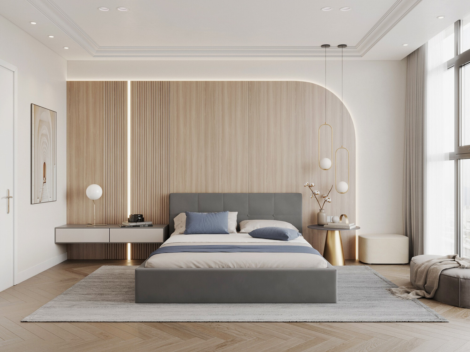 Bed Fairfield 106 (Anthracite)
