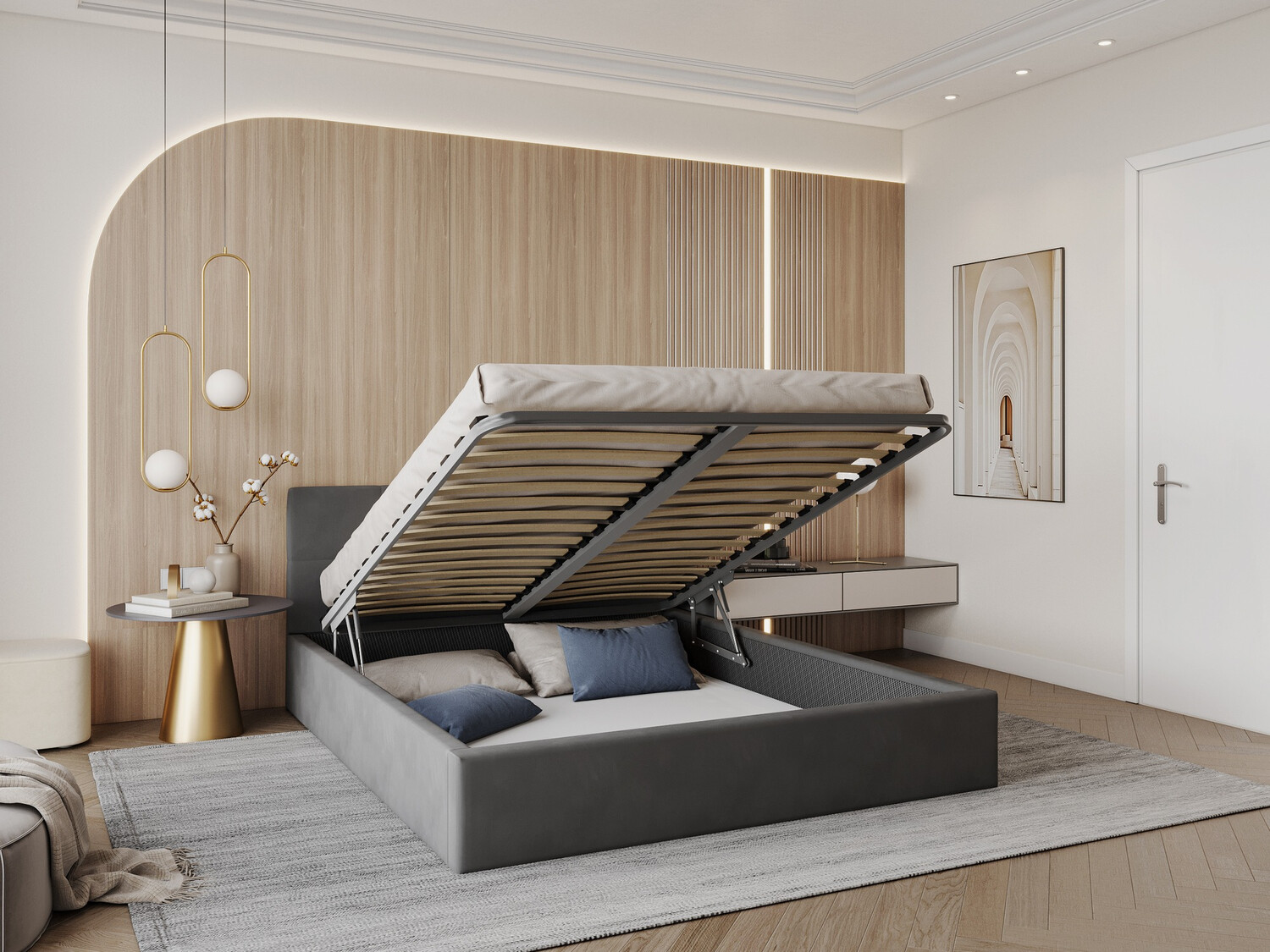 Bed Fairfield 106 (Anthracite)