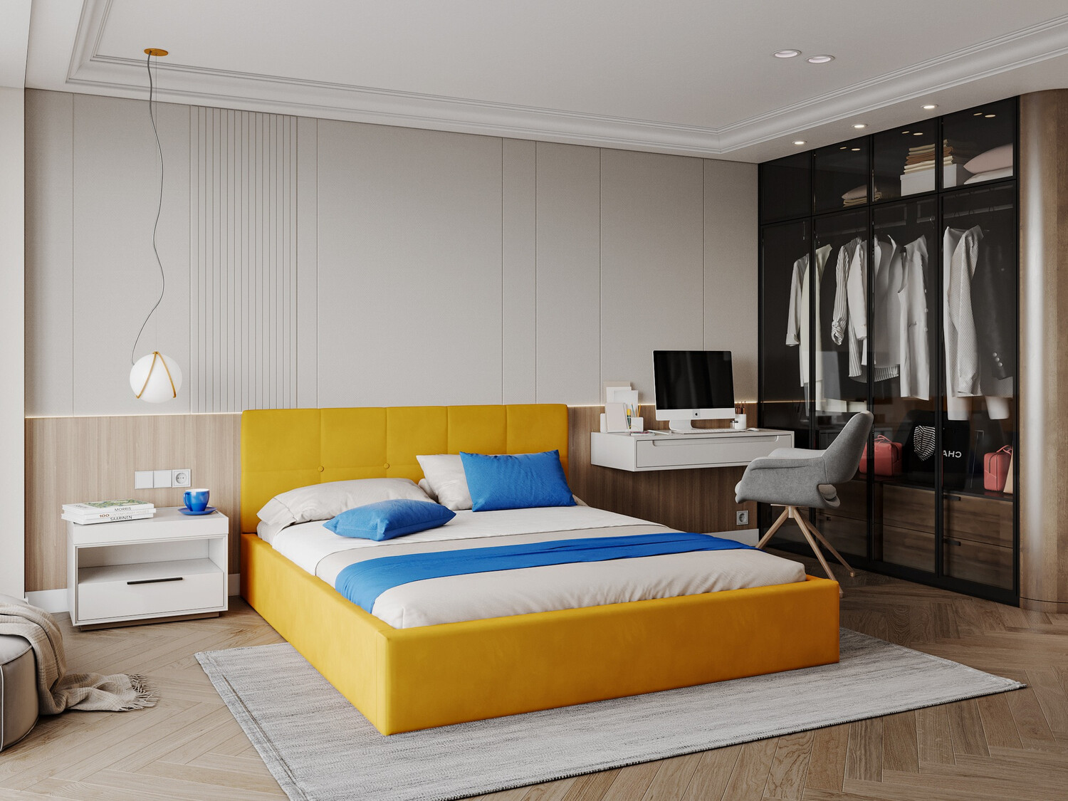 Bed Fairfield 106 (Yellow)