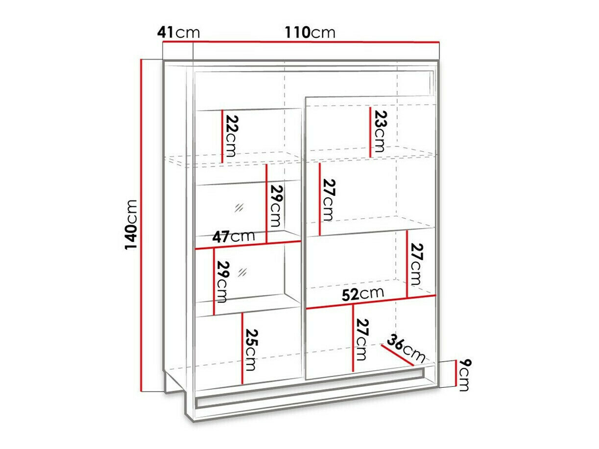 Bookcase Luliru 125