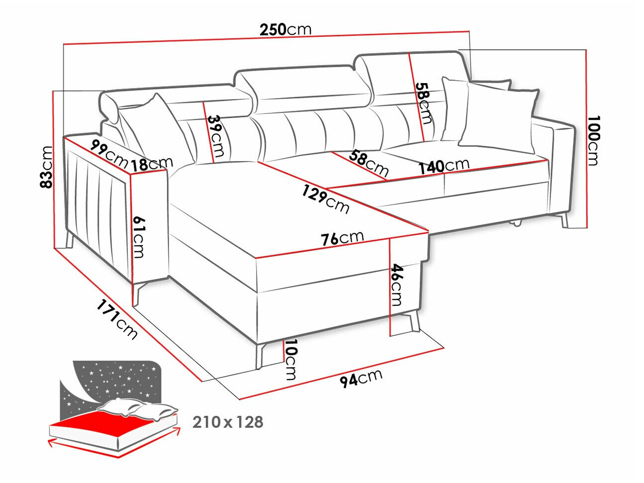 Corner sofa Sarasota 151 (Mono 234 + Botanical 36)