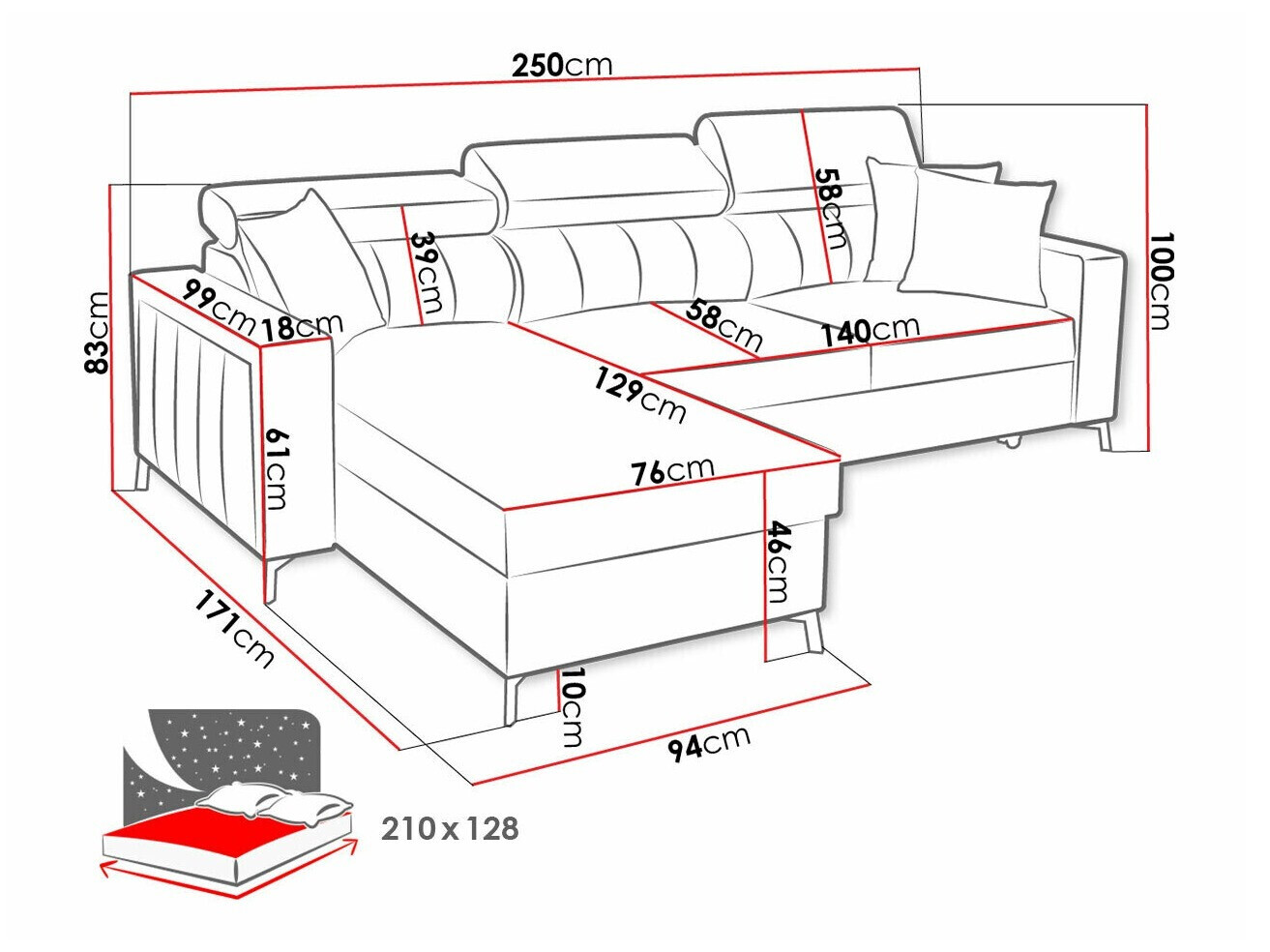 Corner sofa Sarasota 151 (Mono 242 + Botanical 36)