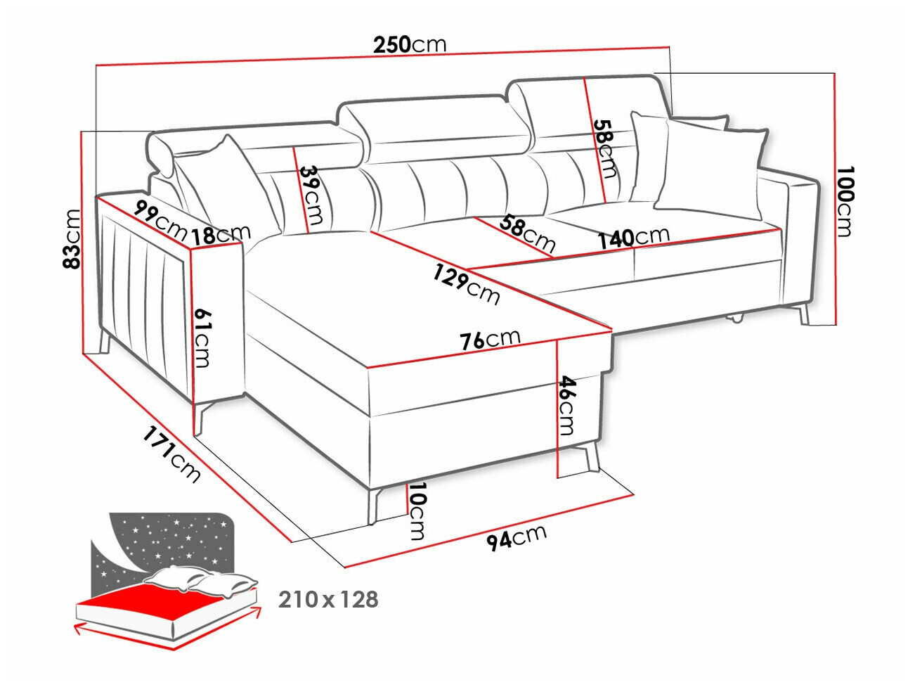 Corner sofa Sarasota 151 (Mono 244 + Botanical 36)