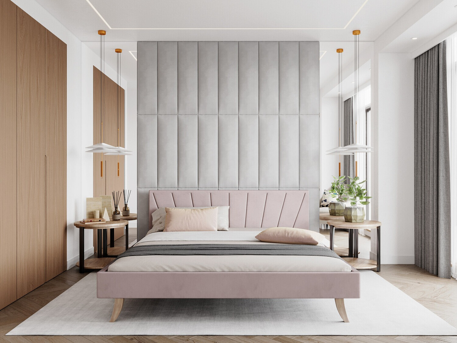 Bed Fairfield 108 (Light pink)