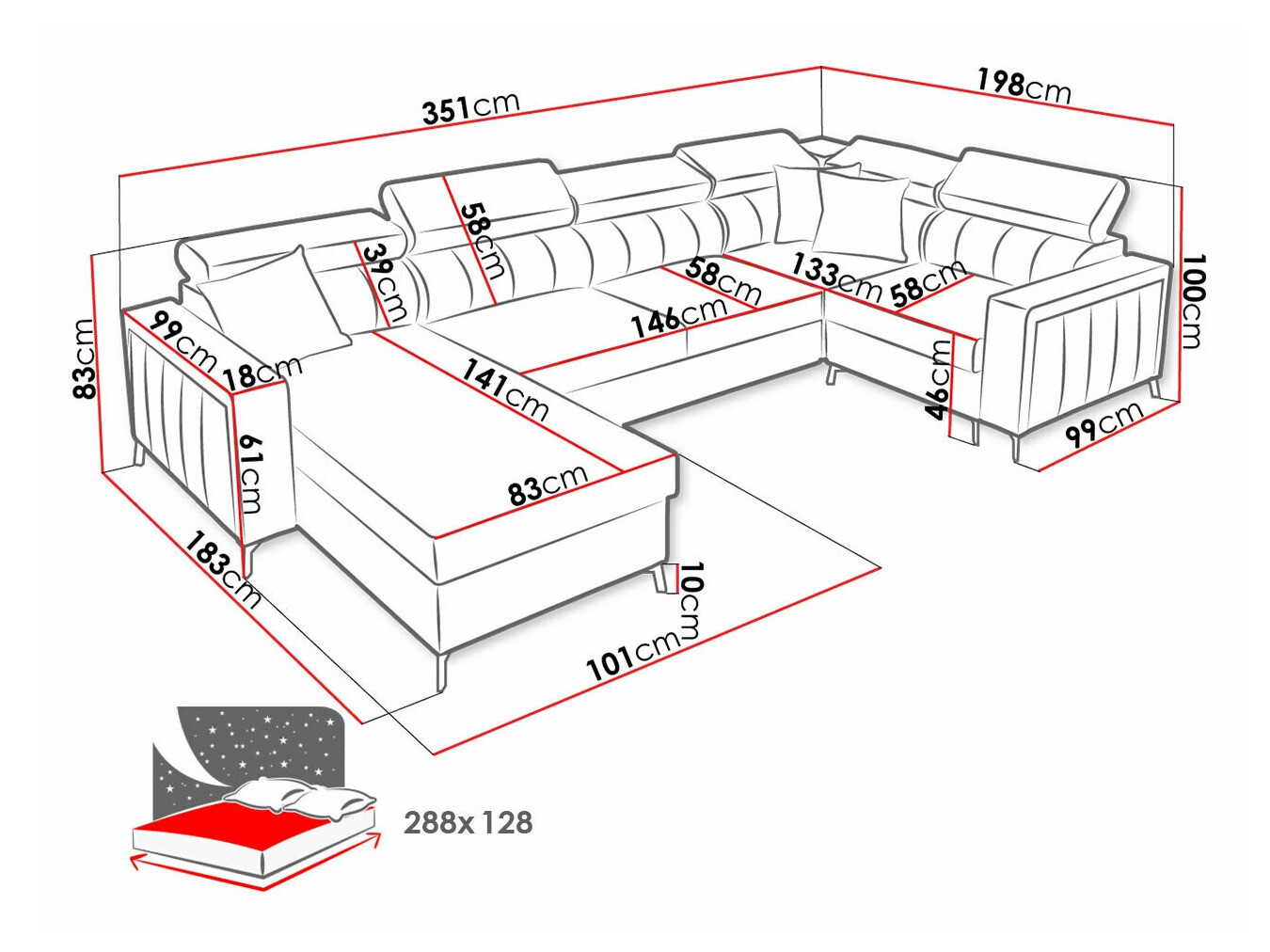 Corner sofa Sarasota 154 (Mono 244 + Botanical 36)
